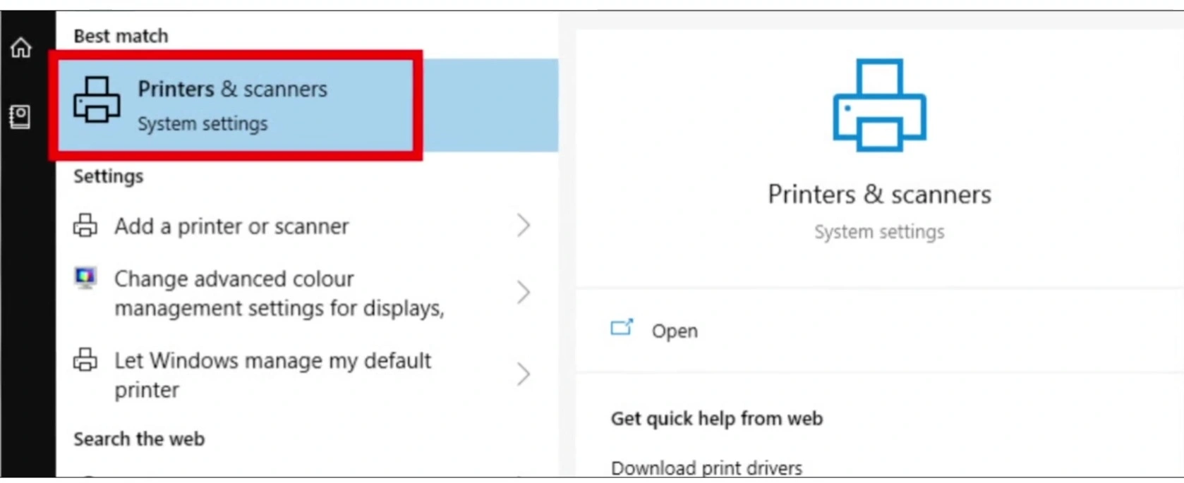 check printer status